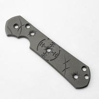 1PC Knife Handle Patch Titanium Alloy Grips Handle Patch Decor Scales for Chris Reeve Large Sebenza 21 Folding Knife Tools Parts Crater