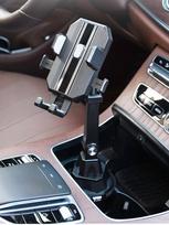 Reguliuojamas automobilinis puodelio laikiklis, mobiliojo telefono laikiklis, universalus automobilinis vandens puodelio laikiklis, mobiliojo telefono laikiklis, atrama iPhone 13 China juoda