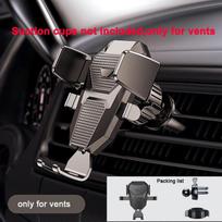 Sucker reguliuojamas automobilinio telefono laikiklis oro ventiliacijos spaustuko laikiklis, skirtas iPhone15 Xiaomi GPS tvirtinimo telefono stovo priedai