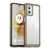 Dėklas Motorola Moto G73 Moto G13 G23 G53 G73 5G dangtelis Spalvingas Minkštas Kraštas Silikoninis Skaidrus Smūgiams Atsparus Buferis Moto G73 For Moto G23 4G pilka spalva