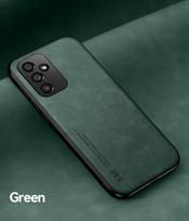 Prabangus odinis dėklas Samsung Galaxy A55 5G A35 A15 A25 A54 A34 A14 A52 A12 A51 A53 A13 A33 atsparus smūgiams magnetinis silikoninis dangtelis Galaxy A71 5G&Case žalia