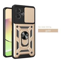 Dėklas Moto G54 5G, slankiojantis kameros apsaugos telefono dėklas Motorola Moto G54 G 54 2023, MotoG54, magnetinis laikiklio žiedas, galinis dangtelis For Moto G54 5G beige