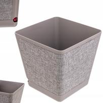 KADAX Gėlių vazonas Vazonas Gėlių vazonui Plastikinis įdėklas 18cm Smėlio spalvos Su padėklu 24 cm smėlis