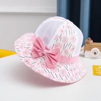Baby Hat Summer Thin Style Children's Sunscreen Sun Hat Net Fisherman Hat Boys and Girls Baby Sun Hat Summer Style 46-50cm orange