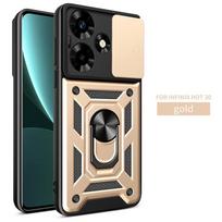 Infinix Hot 30 Case hot30 Slide Camera Armor telefono dėklas, skirtas Infinix Hot 30 X6831 automobilio magnetinio laikiklio žiedo stovo galinis dangtelis For Infinix Hot 30