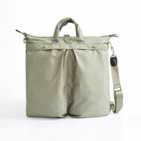 Versatile Helmet Bag: Retro Backpack, Messenger, Tote chaki