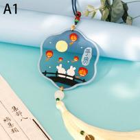 Handmade Embroidered Amulet DIY Needlework Easy Embroidery Kit Sewing Cloth Material Kit Car Pendant Needlepoint For Beginner