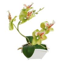 Kūrybinė dirbtinė drugelio orchidėja Vivid Plastic Realistic žalia