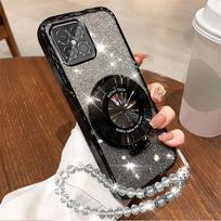 Honor 200 Lite blizgučių kristalų apyrankės telefono laikiklio dėklas, skirtas Honor 200 Pro 100 90 80 70 60 50 30 20 Pro SE stovas silikoninis dangtelis For Honor 200