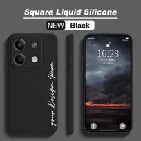 Customized Signature Case Square Liquid Silicone Soft Cover for infinix HOT 50i 40i Phone HOT 50i juoda