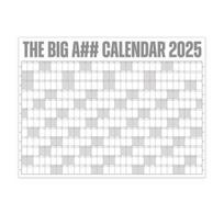 2025 sausai trinamas kalendorius, didelis metinis planuoklis sienai 47  X 35 , horizontalus išdėstymas, trinamas kalendorius klasei, biurui, namams pilka