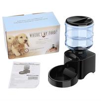 5.5L Electric Automatic Pets Feeder Food Dish Bowl Dispenser Feeding Machine gray