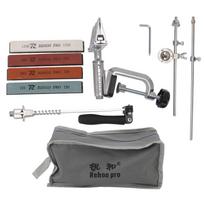 Fixed Angle Knife Sharpener Set Metal Ball Pull Rod Sharpener with 120 320 600 1500 Grit Whetstone
