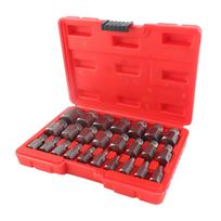 25PCS Damaged Screw Extractor Kit Hex Head Bolt Remover Chrome Molybdenum Steel Broken Screw
