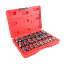 25PCS Damaged Screw Extractor Kit Chrome Molybdenum Steel Hex Bolt Stud Extractor for Removing balta
