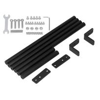 Atraminių strypų rinkinys Aliuminio lydinio traukės su šešiakampio rakto varžtais 3D spausdintuvo priedai black