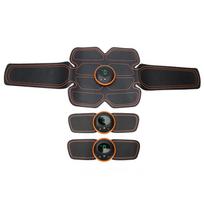 ABS Stimulator Trainer Portable Muscle Toner Abdominal Body Arm Toning Stimulating Belt black