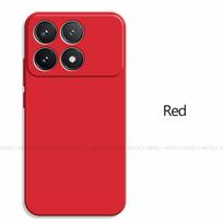For Xiaomi Poco F6 Pro Case For Xiaomi Poco F6 Pro 5G Cover Original TPU Shockproof Liquid Silicone Protective Phone Back Cover Poco F6 Pro raudona