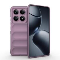 Skirta Xiaomi 14T Pro 5g Global galinis dangtelis telefono dėklas minkštas silikonas apsauga nuo kritimo smūgiams atspari Funda Coque telefono dėklai For Xiaomi 14T šviesiai violetinė spalva