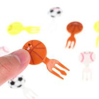 8 vnt. Mini Futbolo Sporto Vaisių Šakutės Animacinių Filmukų Užkandžių Tortų Deserto Maisto Dantų Krapštukai 8Pcs