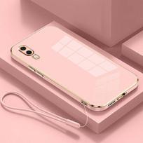 For Huawei P20 Case Luxury Square Plating EML-L29C, EML-L09C EML-L29, EML-L09 Phone Case ShockProof Silicone Back Cover Fundas For Huawei P20&Case & Strap