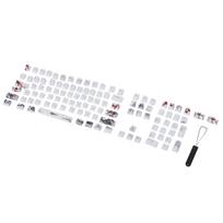 Keycaps PBT 5Sided Sublimation 110 Keys Keyboard Caps for Mechanical Optical Keyboards(English English-Russian
