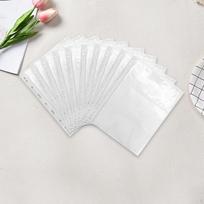 Collector Pages for Currency, Sturdy Binder Sheets, Clear Pocket Inserts Holder 3 Grids Money Page
