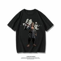 Black myth Wukong game around short sleeve T-shirt 2024 summer new cotton loose American men and women half sleeve tide S smėlis