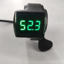 Elektroninio dviračio nykščio droselio LCD skaitmeninis ekranas, greičio valdymo rankenos, elektriniai dviračio priedai juoda