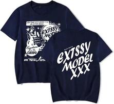 Junior H Las Flores Tee Sad Boyz Tour Merch Print Men's T-shirts Summer Women Man Fashion Casual Short Sleeve Cotton Tops Tee S smėlis
