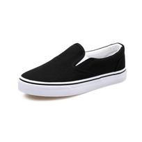 Rankomis tapyti drobės slip-on sportbačiai, balti, unisex korėjietiško stiliaus, madingas pavasarinis dizainas, elastinis prigludimas studentams Women's 39 balta