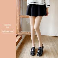 Women's Double-Layer Black and Nude-Flesh Pantyhose - Thickened for Autumn/Winter No Velvet