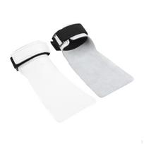 2Pcs Hand Grips for Weightlifting Leather Wrist Strap Fitness Gym balta