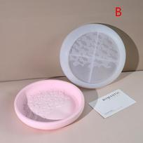 Ocean Style Drip Glue Mold | Water Pattern Fish Tray for Jewelry Storage | Reusable & Non-Stick Silicone Design B gray