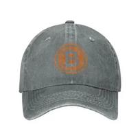 Beisbolo kepuraitė Vyrams Bitcoin Logotipas Madingos Kepurės Skrybėlės Logotipui Asquette Homme Tėčio Kepurė Vyrams Trucker Kepurė Adjustable šviesiai geltonos spalvos