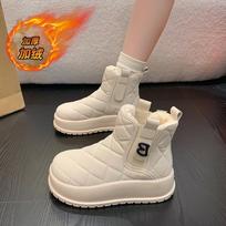 CRLAYDK Womens Winter Snow Boots with Warm Fur Lining Platform Comfortable Ankle Booties Ladies Outdoor Waterproof Walking Shoes 35
