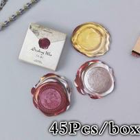 45 Pcs/box Vintage Wax Seal Stamps Paper Sticker Decoration DIY Diary Scrapbooking Sticker