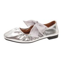 Ballet shoes for women 2024 summer new outer wear shallow mouth French flat Mary Jane shoes for women 35 sidabras