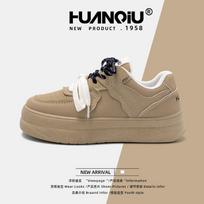 Global retro Hong Kong style thick baseplate shoes women's 2025 spring new breathable casual versatile sports shoes ZHQ3157 35 ruda