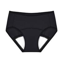 Vienos spalvos Comfort Air kelnaitės Menstruacinės kelnaitės Juodos 2 tipai Pasirinkite 1 Period Panties Black S black