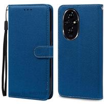 For Honor 200 Case Honor 200 Pro Case Silicone Pu Leather Wallet Case For Honor 200 5G Phone Case For Honor 200 Pro Cover Fundas For Honor 200 5G tamsiai mėlyna spalva