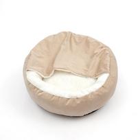 Orthopedic Bed For Dogs Puppy Cat Winter House Warm Mat Cushion Kennel For Indoor Dog Bed Pet Sofa Products Houses And Habitats S 50x50cm smėlis