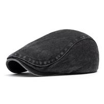 Vintage Solid Color Beret Women's Spring Susmmer Cap British Forward Cap Men's Newsboy Cap Style2 juoda