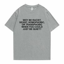 Why Be Racist Frank T-shirt Male Blond Hip Hop Trend Tshirt Ocean Hip-Hop Oversized T Shirt Men Women Casual Cotton Short Sleeve XXXXXL