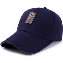 Pavasarinė paprasta kepurė su snapeliu-sumuštiniu, vyriška, nuo saulės, kasdieninė, vasarinė golfo kepurė Adjustable tamsiai mėlyna spalva