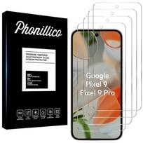 Tempered Glass for Google Pixel 9 / Pixel 9 Pro [4 Pack] Phonillico® Screen Protector Glass Film