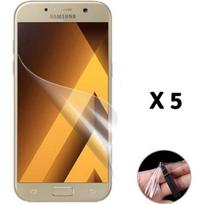 Lot of 5 Films Samsung Galaxy A5 2017 A520 - Scratch-Resistant Strong Plastic Screen Protector [Phonillico®]