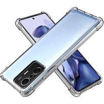 Case for Xiaomi 11T 5G - 11T PRO 5G - Shockproof Protection Soft Silicone Transparent Phonillico® skaidri