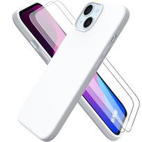 Case - Silicone - for iPhone 15 Plus - Shockproof - Ultra thin - 2 Tempered glass screens