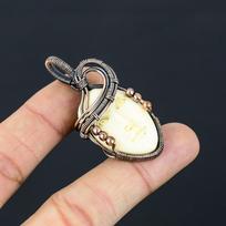 Cameo Face Handmade Copper Wire Wrap Pendant 1.97  Q5o88